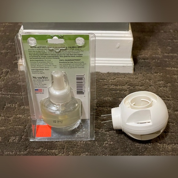 New NUTRI-VET PET-EASE NATURAL CALMING DIFFUSER REFILL FOR CATS - AS IS - Picture 3 of 8